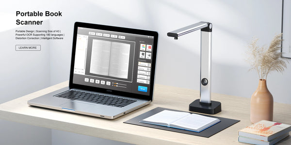 L14 14MP HD Book & Document Scanner – A3 Capture, Multi-Language OCR, PDF for Mac & Windows