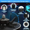 Deformable LED Garage Shop Light with 7+1 Adjustable Panels & E26/E27 Base