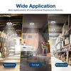 Deformable LED Garage Shop Light with 7+1 Adjustable Panels & E26/E27 Base