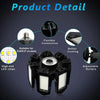 Deformable LED Garage Shop Light with 7+1 Adjustable Panels & E26/E27 Base