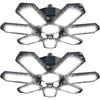 Deformable LED Garage Shop Light with 7+1 Adjustable Panels & E26/E27 Base