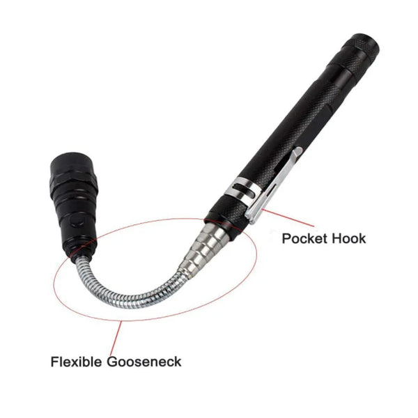 Magnetized Head Telescopic Pick-Up Tool Light