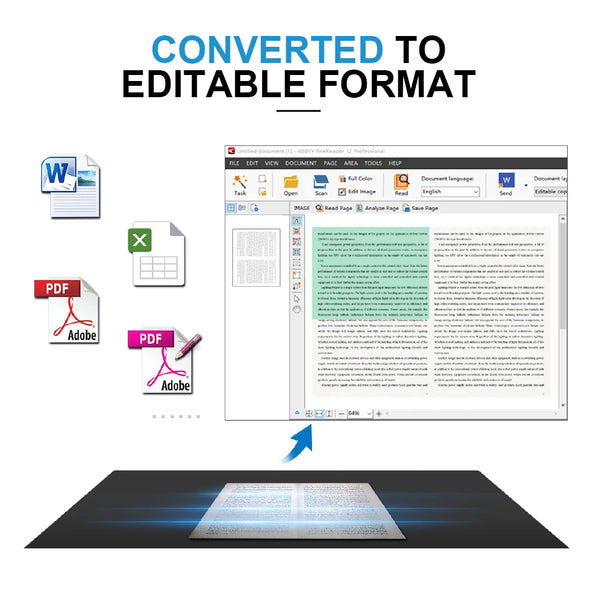 L14 14MP HD Book & Document Scanner – A3 Capture, Multi-Language OCR, PDF for Mac & Windows