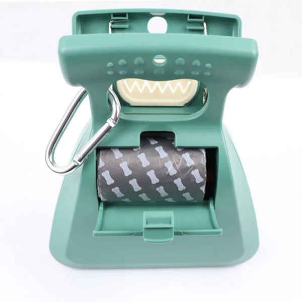 Dog Pet Travel Foldable Pooper Scooper with Decomposable Waste Bags – Portable One-Hand Waste Pickup Tool