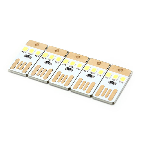 Mini USB LED Bulb Night Light – Portable Book Light for Laptop, PC & Power Bank (1 set of 5pcs)