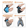 Dog Pet Travel Foldable Pooper Scooper with Decomposable Waste Bags – Portable One-Hand Waste Pickup Tool