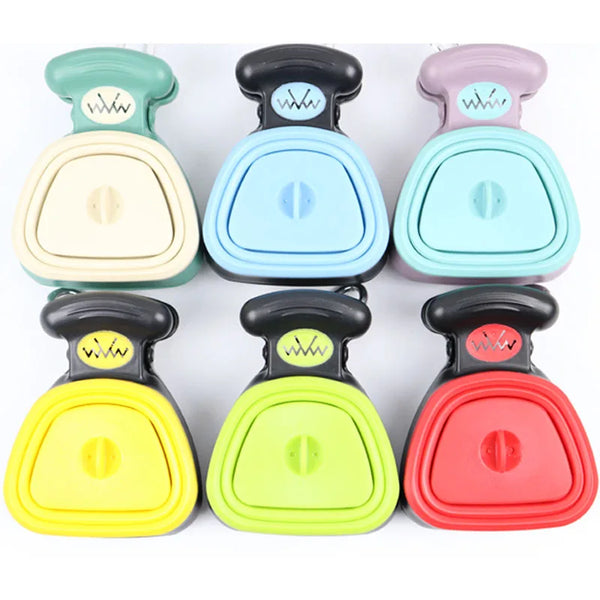 Dog Pet Travel Foldable Pooper Scooper with Decomposable Waste Bags – Portable One-Hand Waste Pickup Tool