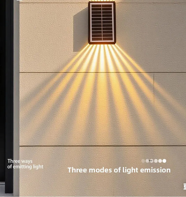 Solar Wall Washing Lamp – Outdoor Waterproof Courtyard Spotlight & Landscape Wall Decoration Light