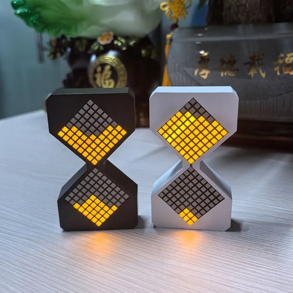 Cyber Style LED Electronic Hourglass – 1–30 Minute Gravity Sensing Digital Timer