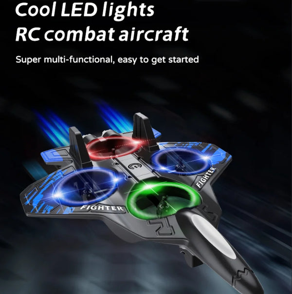 2.4G Remote Control Stunt Aircraft with LED Lighting, Gyro & 360° Rolls