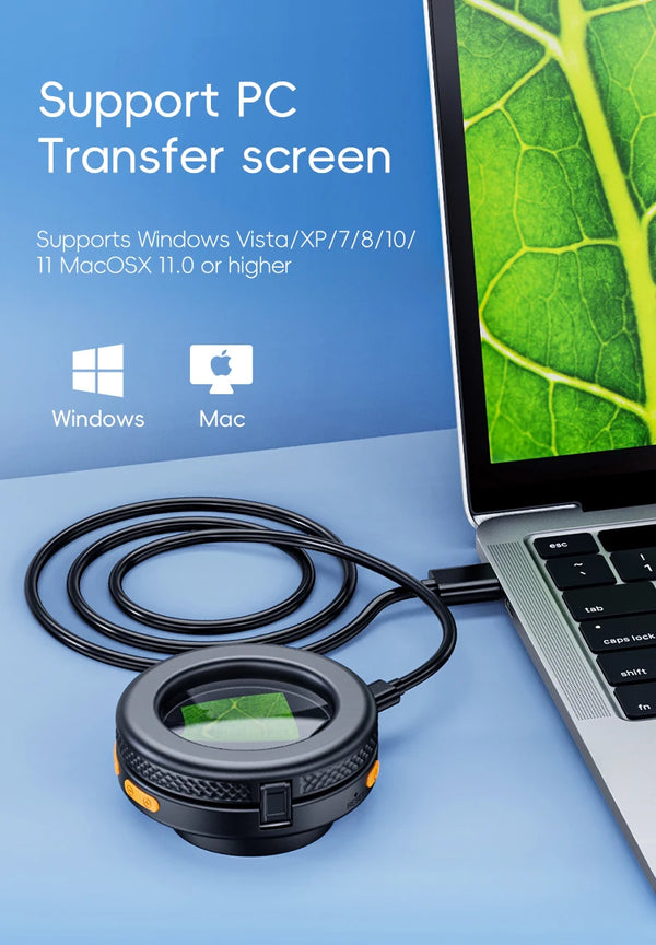 500X Autofocus Digital Microscope with 2-Inch IPS Screen