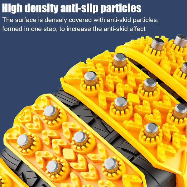 Heavy-Duty Rubber Anti-Skid Car Tire Chain — Universal TPU Snow & Mud Traction Aid (Single Piece)