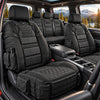 Military Style Heavy-Duty Car Seat Protector with Non-Slip Backing & Storage Pockets