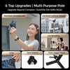 Magnetic Mini Selfie Stick with 360° Rotation & Bluetooth Remote