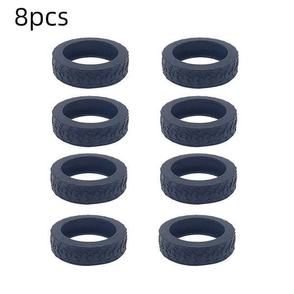 Suitcase Wheel Protection Covers – Silent Rubber Luggage Caster Covers - (8PCS )