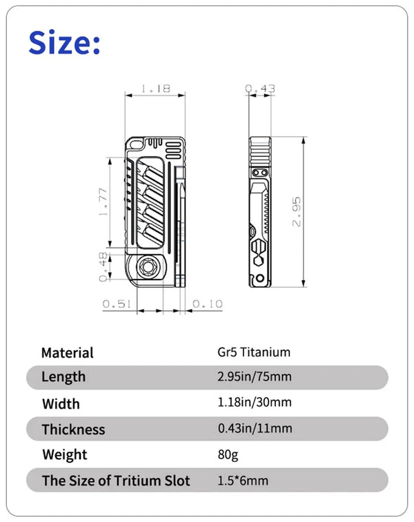 EDC Titanium Alloy Mini Spanner Wrench Multi-Tool – Portable Adjustable Repair Tool
