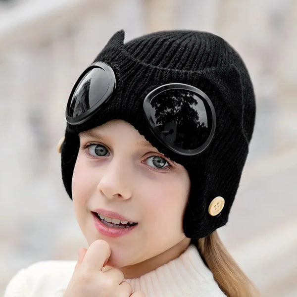 Windproof Warm Mask with Integrated Ear Protection & Glasses Cover for Children and Adults