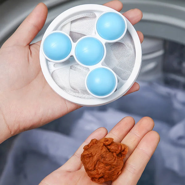 Reusable Laundry Mesh Bag – Pet Hair Remover & Floating Lint Catcher for Washing Machines