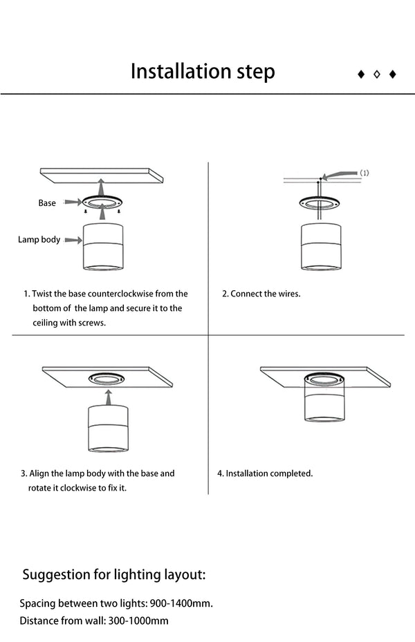 LED Sunset Lamp – Adjustable COB Spotlight Wall Washing Ceiling Light for Living Room & Bedroom