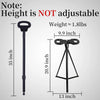 Folding Stool Cane – 2-in-1 Walking Stick & Portable Seat for Seniors