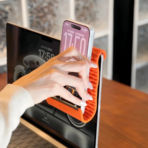 Foldable Silicone Phone Stand – Bendable, Multi-Angle Adjustable Holder