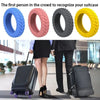Suitcase Wheel Protection Covers – Silent Rubber Luggage Caster Covers - (8PCS )
