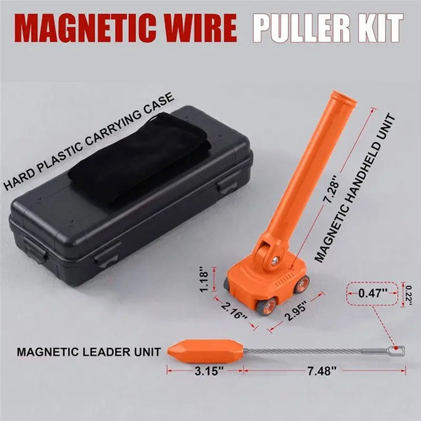 Magnetic Wire Puller with Stainless Steel Leader & Stud Finder