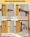 Professional Door Latch Mortise Installation Kit