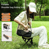 Foldable Backpack Stool – Portable Lightweight Folding Chair with Carry Bag