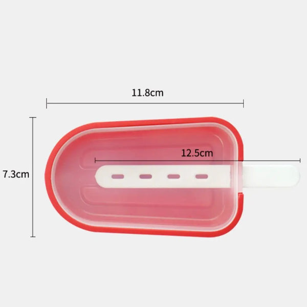 Stackable Silicone Popsicle Mould with Lid & Sticks – Reusable Ice Maker