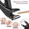 Stainless Steel Nail Clipper with Anti-Splash Design & Large Opening