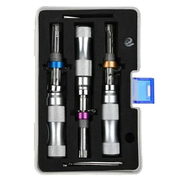 3Pcs 7-Pin Stainless Steel Tubular Lock Tool Set