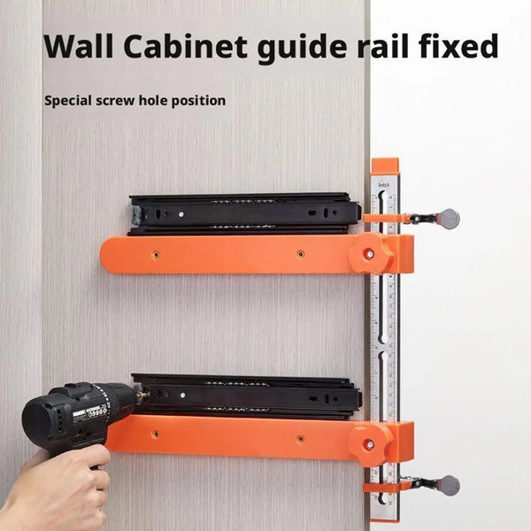 Drawer Slide Installation & Positioning Tool – Universal Cabinet Rail Alignment Jig for Woodworking
