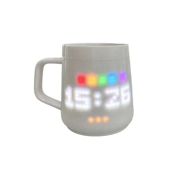 PixelMug Smart Pixel Display Mug – AI Custom Animated Ceramic Cup