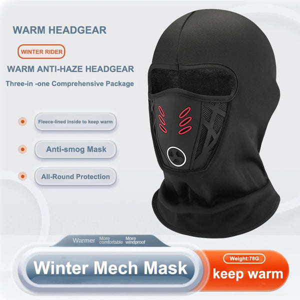 Windproof Motorcycle Balaclava – Full Face Ski Mask & Winter Headwear