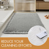 Microfiber Waffle Bath Mat – Absorbent Non-Slip Tassel Bathroom Rug