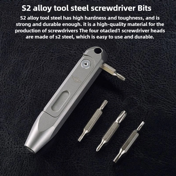 Otacle D1 TC4 Titanium Alloy Multi-Head Screwdriver – Portable EDC Precision Repair Tool