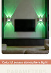 RGB Motion Sensor Night Light – 16 Color Remote Control LED Atmosphere Lampd