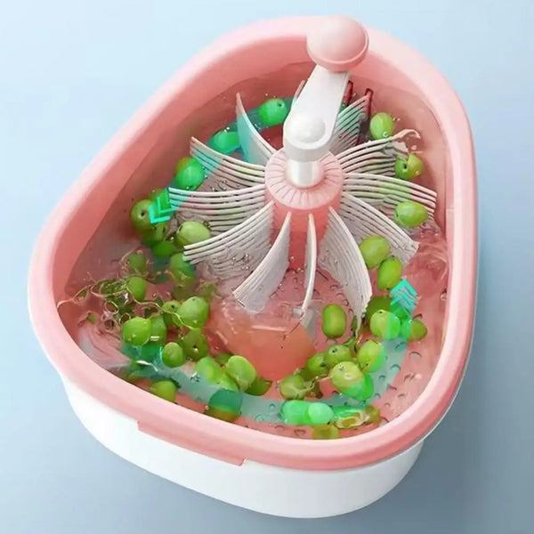 Fruit & Vegetable Washer with Rotating Vortex Spinner & Drain Basket