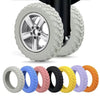 Suitcase Wheel Protection Covers – Silent Rubber Luggage Caster Covers - (8PCS )