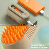 Pet Steam Spray Grooming Brush – 4-in-1 Hair Removal, Massage & Detangling Comb