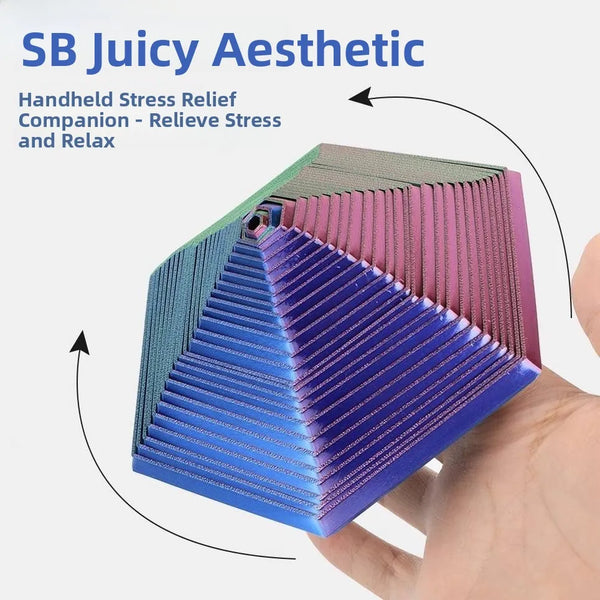 3D Printed Hexagonal Spiral Tower – Magic Illusion Stereoscopic Rotation Stress Relief Toy