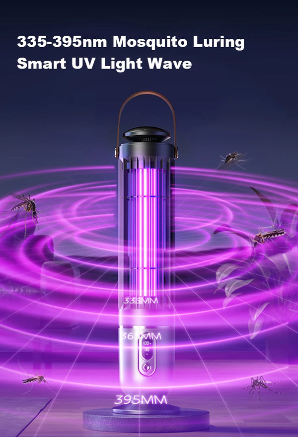 USB Rechargeable Mosquito Killer Lamp – Electric Shock UV Bug Zapper for Indoor & Outdoor Use
