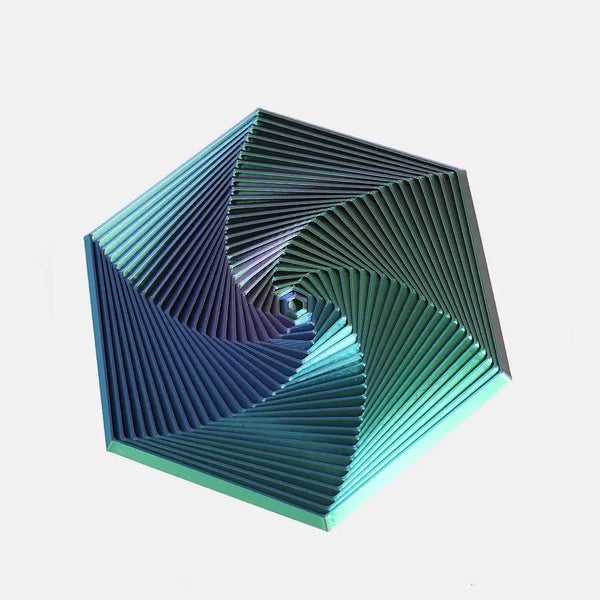3D Printed Hexagonal Spiral Tower – Magic Illusion Stereoscopic Rotation Stress Relief Toy