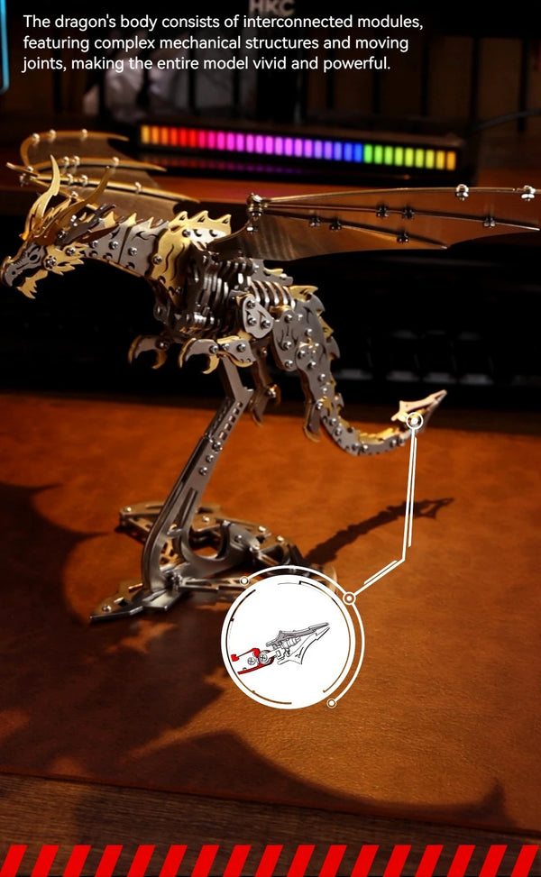 DIY Assembly 3D Metal Mechanical Model Kit – Scorpion, Cheetah, Wasp, Falcon, Pterosaur & Phoenix