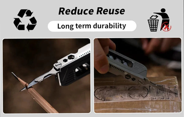 EDC Titanium Alloy Mini Spanner Wrench Multi-Tool – Portable Adjustable Repair Tool