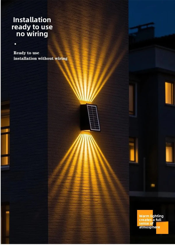 Solar Wall Washing Lamp – Outdoor Waterproof Courtyard Spotlight & Landscape Wall Decoration Light