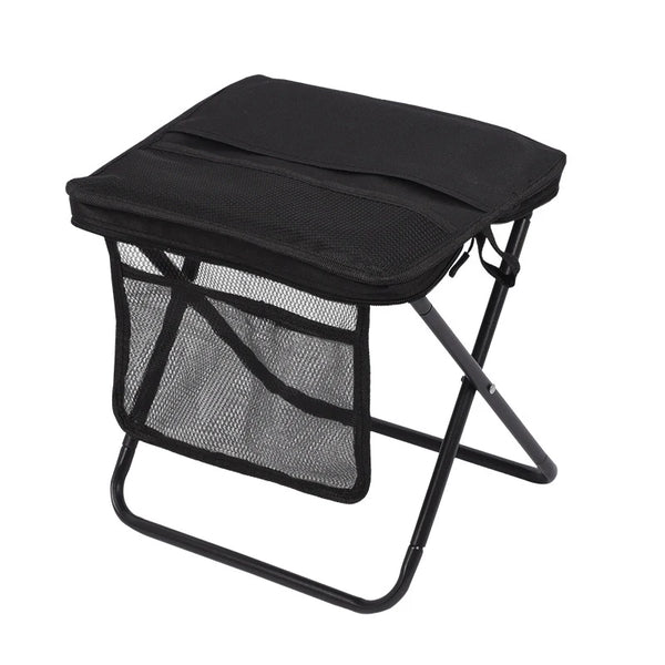 Foldable Backpack Stool – Portable Lightweight Folding Chair with Carry Bag