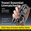 Magnetic Mini Selfie Stick with 360° Rotation & Bluetooth Remote