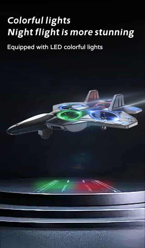 2.4G Remote Control Stunt Aircraft with LED Lighting, Gyro & 360° Rolls